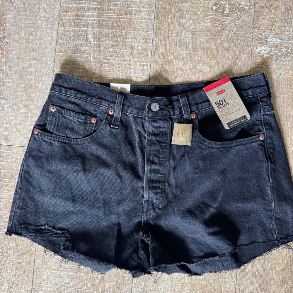Levi's Women's Black Jean Shorts